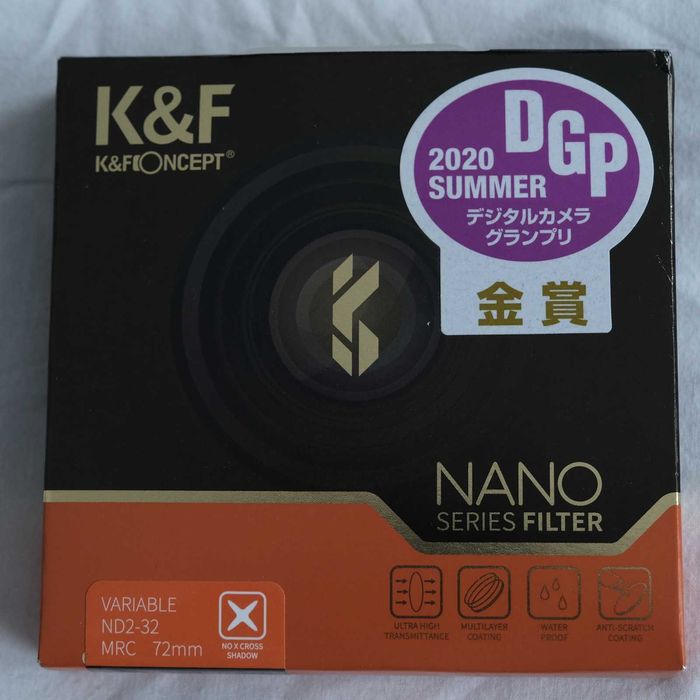 Filtr szary regulowany K&F ND2-32 NANO series -jak nowy!