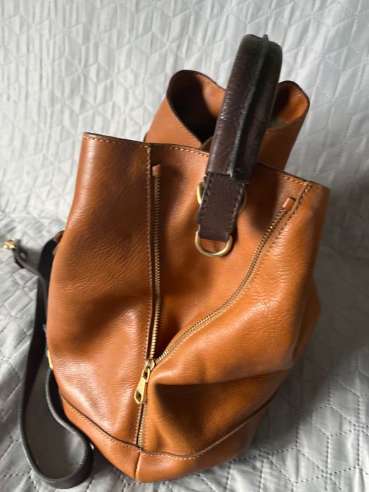 Massimo Dutti, skórzana torebka, Nowa