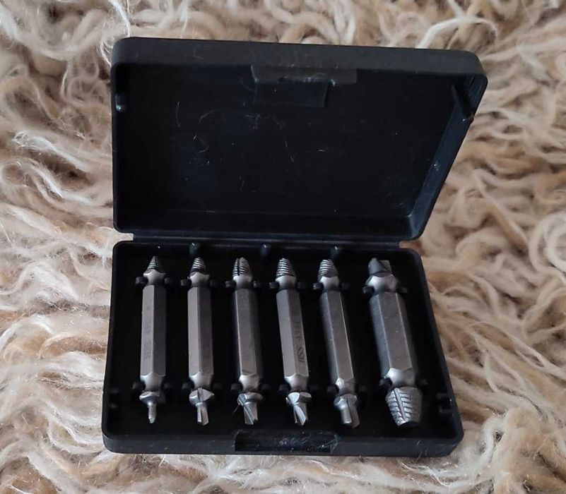 wykrętarki do śrub urwanych 6 elementów