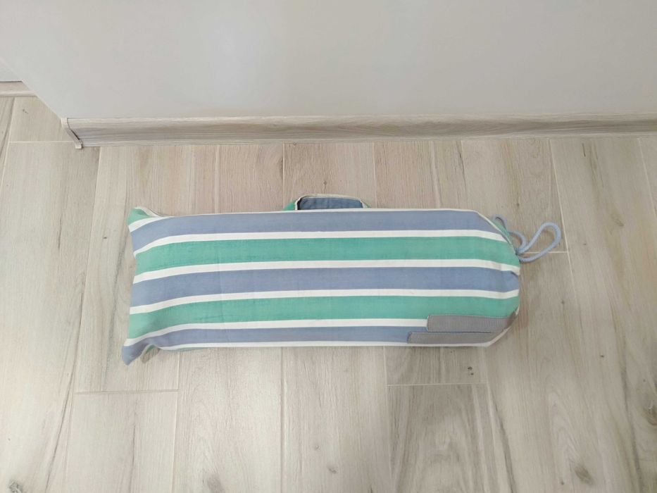 kolekcjonerski Leżak  plażowy w torbie- "pasy" klasyka PRL-Okazja