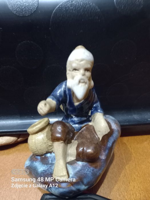 Figurka Chińczyk rybak vintage prl