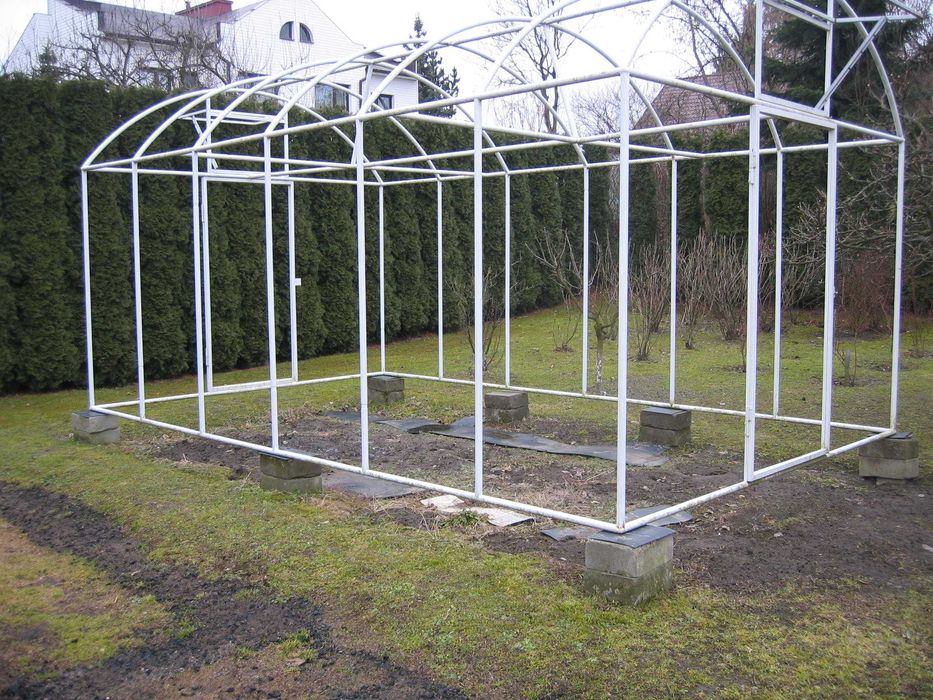 Szklarnia ogrodowa dł. 6m,szr.3m,wys.2,55m piękna masywna stabilna