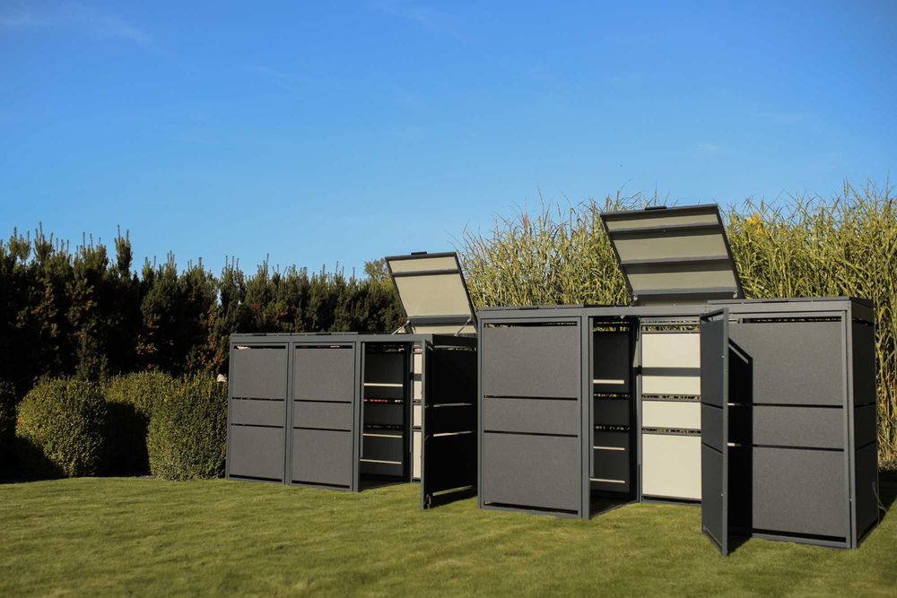 Zabudowy koszy Top Box Obudowy koszy Osłona kosza 4x240L Premium