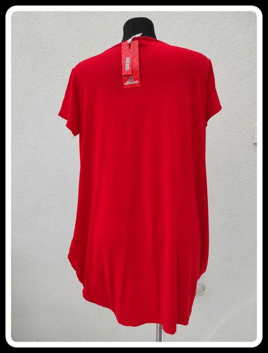 Czerwona nowa sukienka oversize z kieszeniami XL/XXL