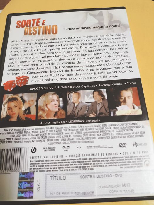 Sorte e Destino DVD