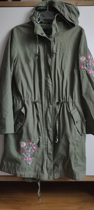 Paczka: Parka Kurtka ,,BPC+swetr.narzutka,,Esmara+jegginsy+sweter/38-40