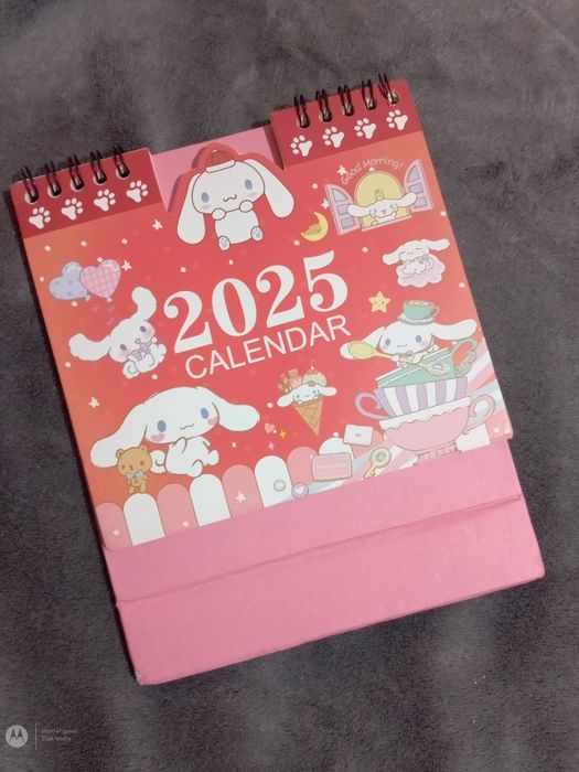 Kalendarz stojący biurkowy 2025 cinnamoroll