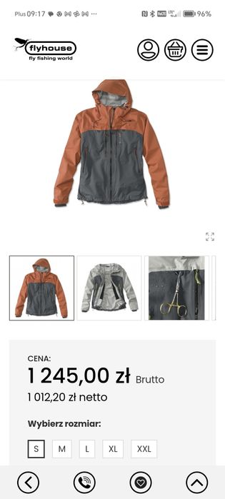 Kurtka do brodzenia Orvis Ultralight