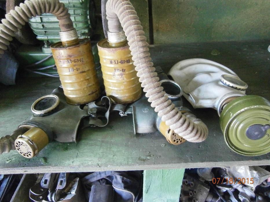 противогаз.в нормальном состоянии