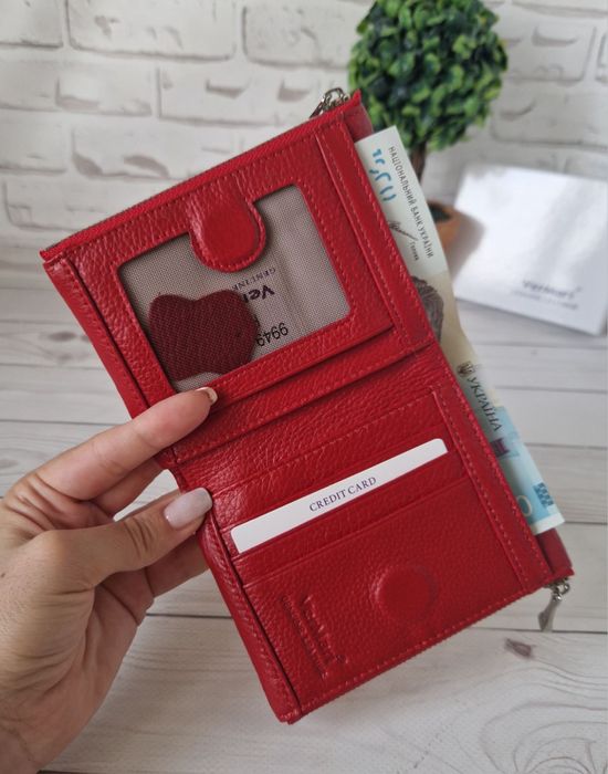 Женский кожаный кошелек,жіночий маленький гаманець,гаманець жіночий