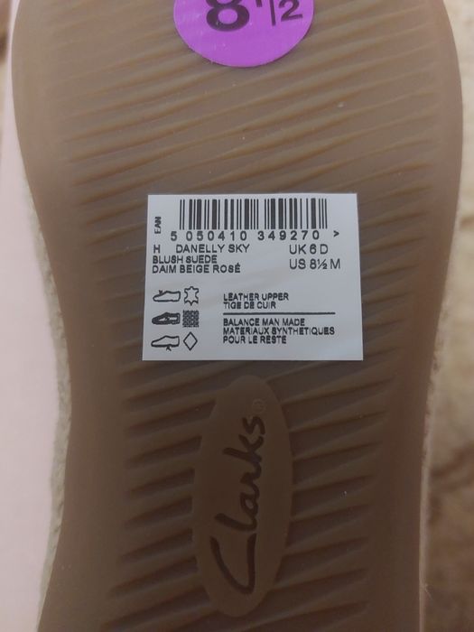 Нові. Туфлі. Натуральний замш. Clark's. Оригінал. Розмір 39 - 40.