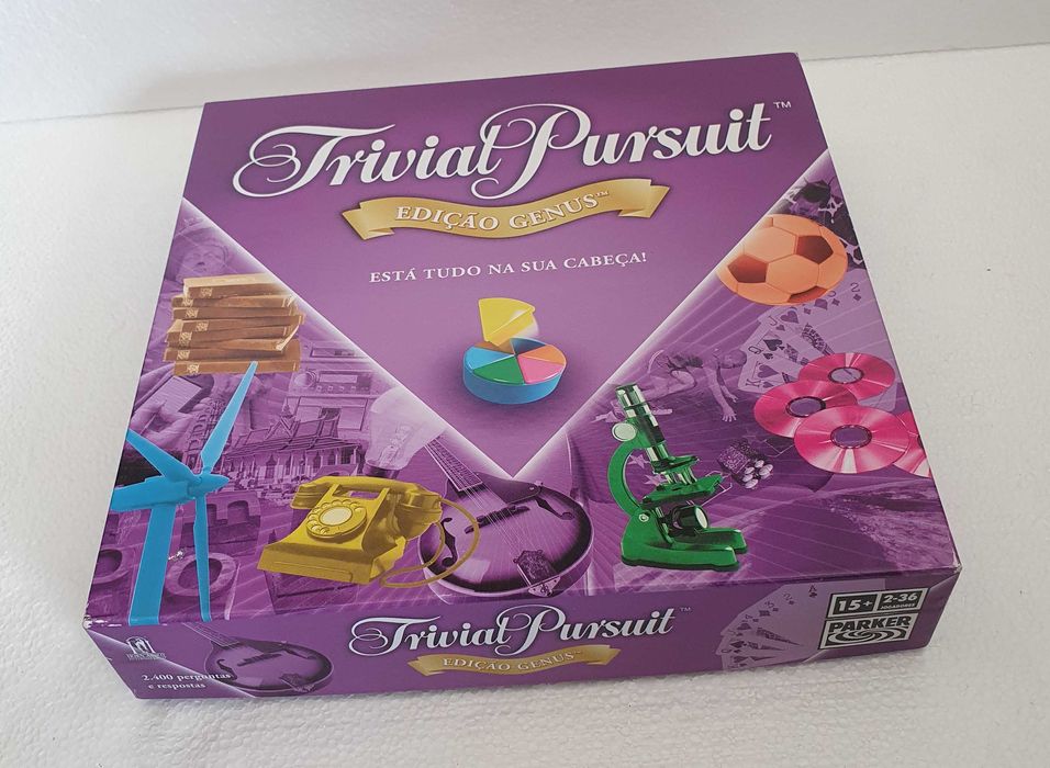 Jogo Trivial Pursuit Genus - Parker - vintage - como novo