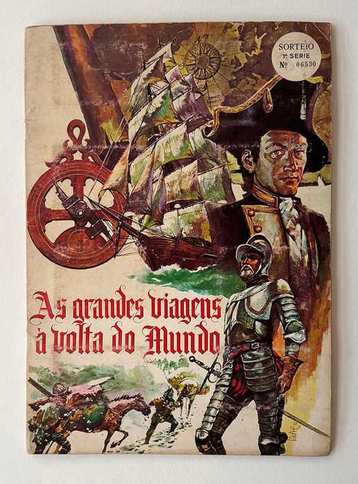 Caderneta de cromos As Grandes Viagens à Volta do Mundo.