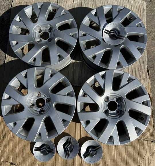 Alufelgi komplet Citroen 6,5J 17” ET 26 4x108 + dekielki komplet