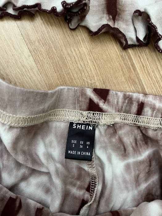 Komplet spodnie top damskie S