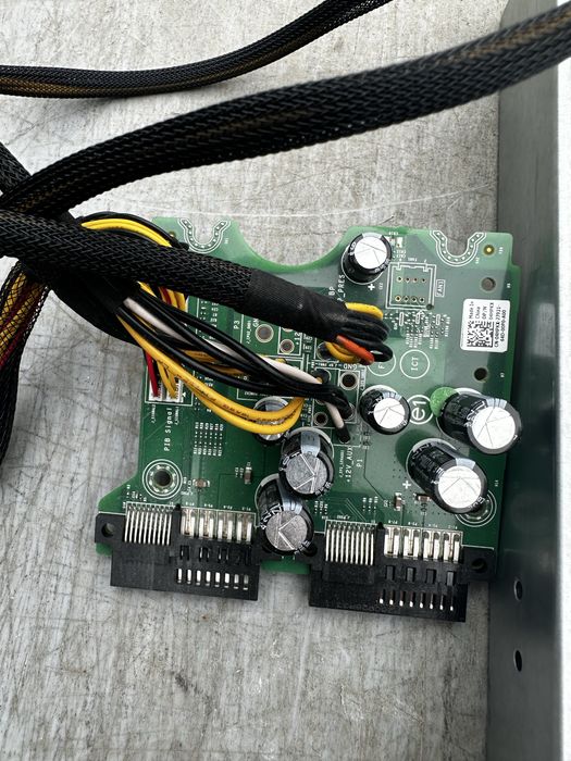 Dell PowerEdge 2x Zasilacz 350W 80+ Platinum D350E-S1 + Backplane + Okablowanie