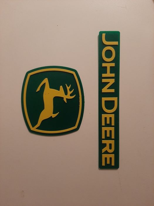 John Deere traktor tabliczka na tort ozdoba