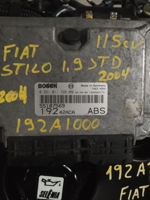Motor 1.9jtd 115cv Fiat Stilo 192A1 caixa 5 velocidades C605