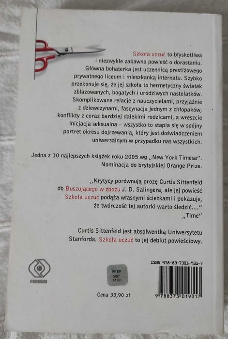 Szkoła uczuć Curtis Sittenfeld