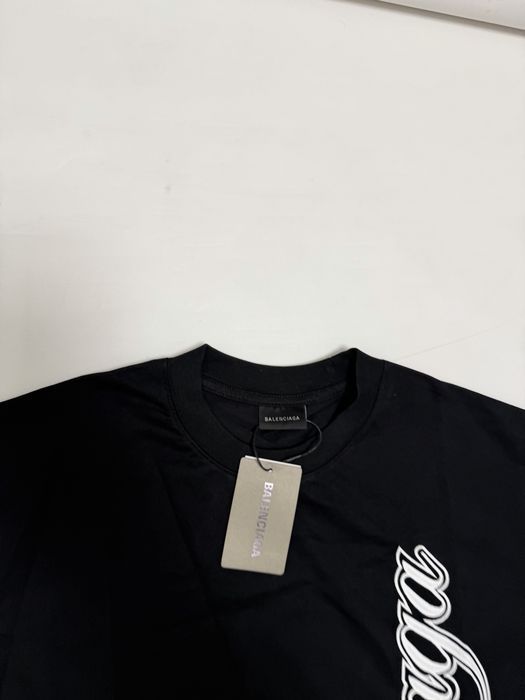 футболка Balenciaga 2026 logo black vetements rick owens project gr protocol index acne studios