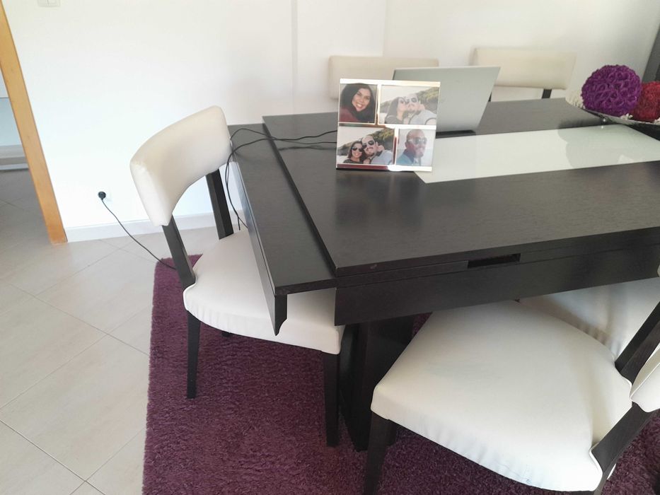 Sala de jantar e estar completa