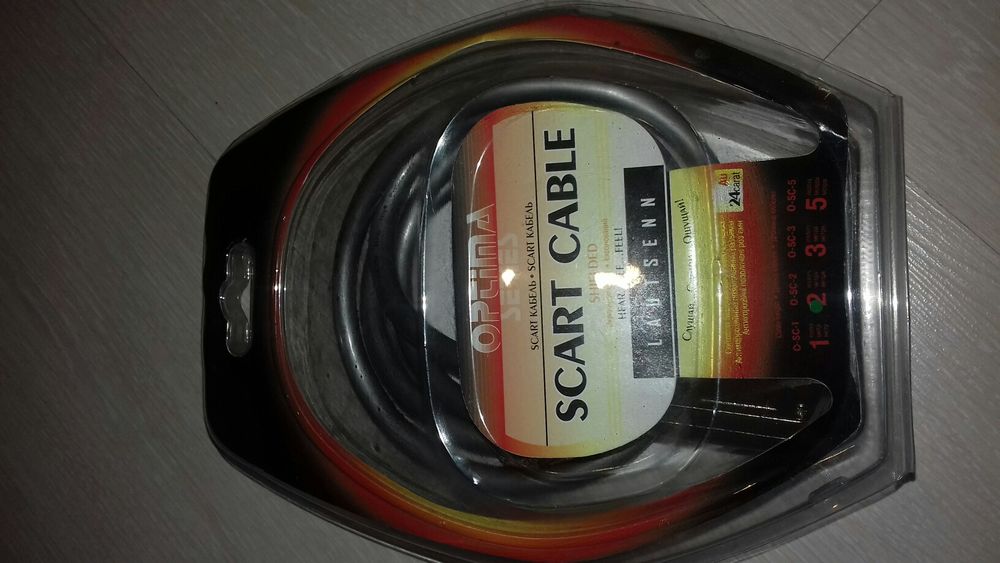 Scart Optima кабель, новый, для телевизора / монитора