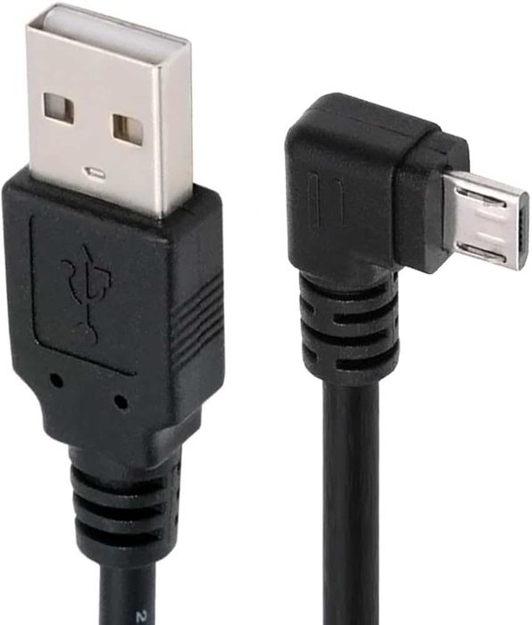 Kabel Adapter Kątowy Micro-USB do USB 150cm (1.5m) Cablecc do Kamery / Aparatu