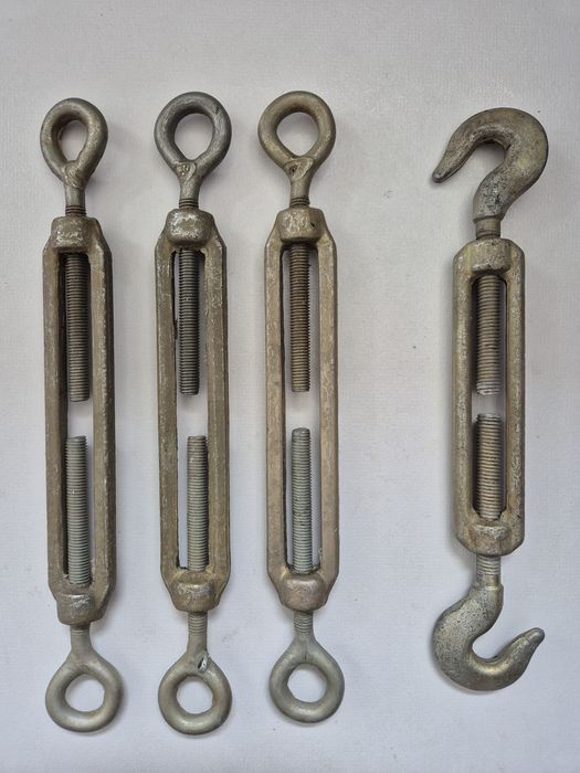 Duża śruba rzymska M10 oko-oko fi 20mm M12 hak-hak