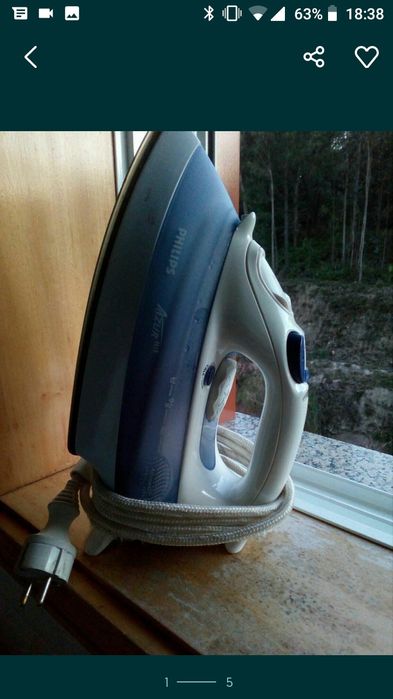 SHARP VHS + Ferro a vapor Philips+colunas AEG + cabos