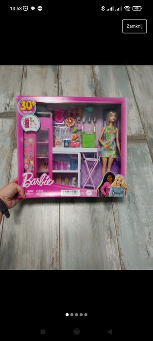Barbie Wymarzona spiżarnia Duży zestaw z lalką i akcesoriami