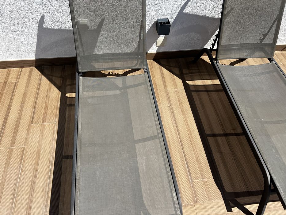 Espreguicadeiras em aluminio