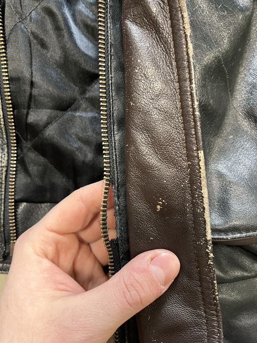 Вінтажний шкіряний бомбер A-2 Пілот