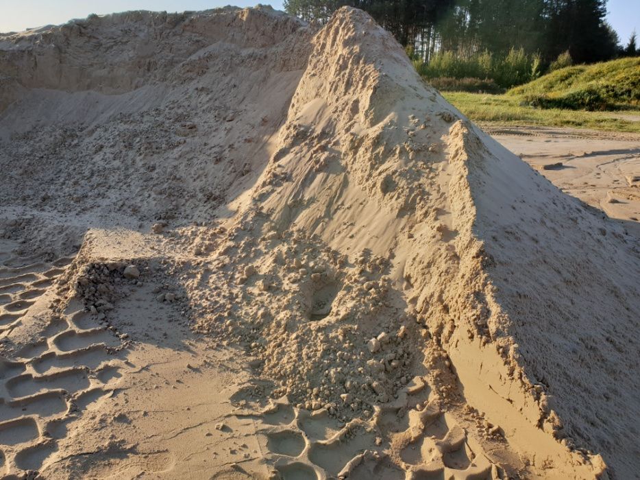 Piasek płukany / siany, żwir, pospółka, pulpa