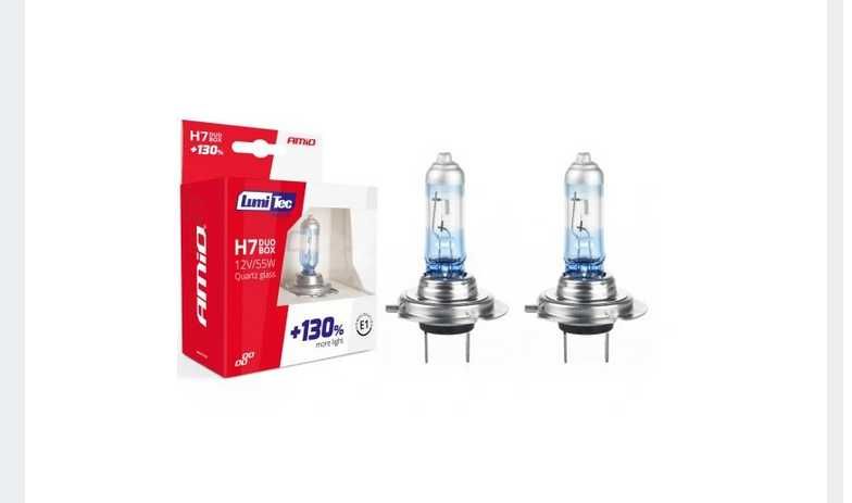 Żarówki halogenowe H7 12V 55W LumiTec LIMITED +130% + GRATIS