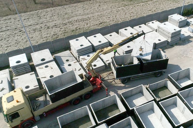 Kanał Samochodowy Warsztatowy 4m WARSZAWA szamba BETONOWE Szambo