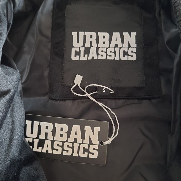 Kurtka bomberka, przejściowa z weluru, Urban Classics, nowa,r.S