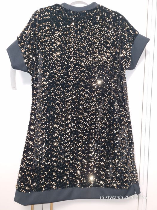 Nowa sukienka cekiny złote