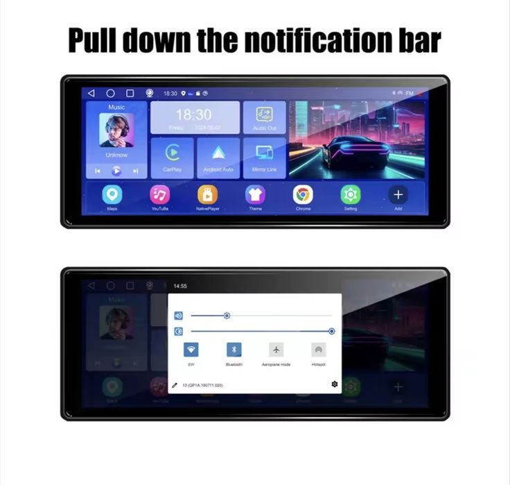 Android 13 10,26 дюймів 2G+32G Автомобільний