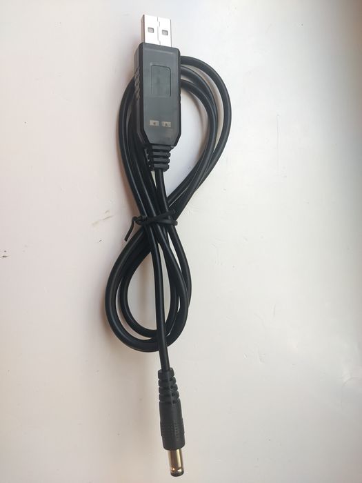 Кабель живлення роутера від павербанку, перехідник usb to dc 12v