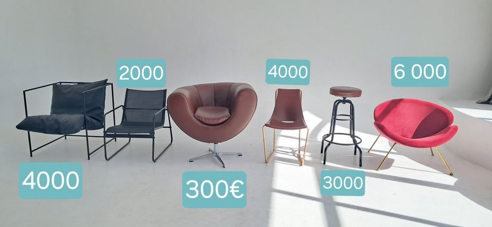 Кресла, стулья, диваны, зеркала