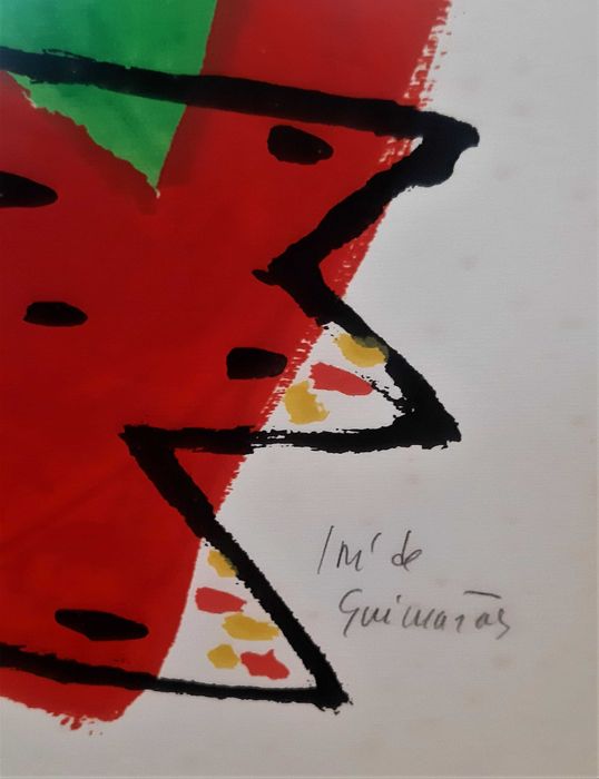 Serigrafia PERSONAGEM VERDE de José de Guimarães