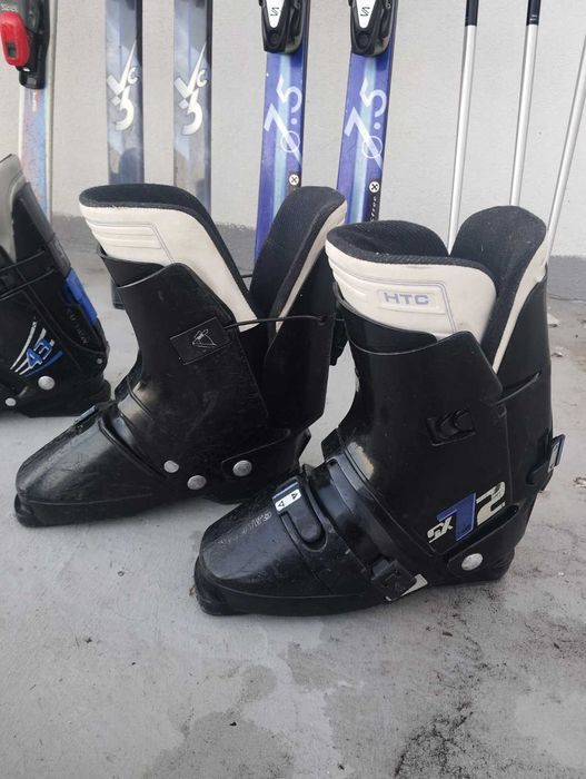 Lote Completo de Esqui – 4 Pares de Esquis + 2 Pares de Botas + 4 Pares de Bastões