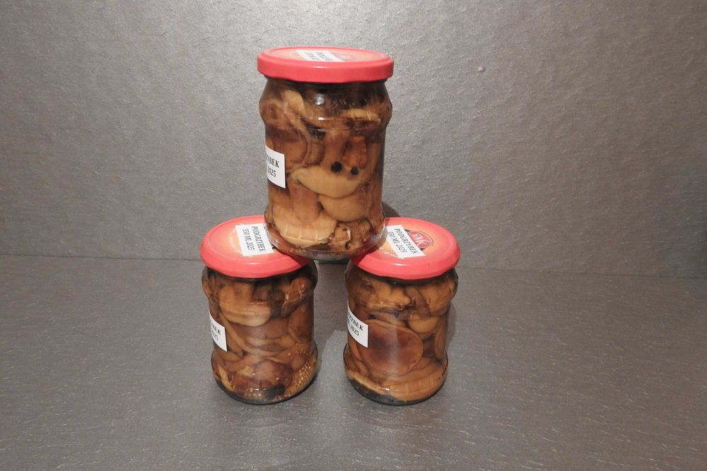 Grzyby marynowane (3 x podrzybek) poj.550 ml (zbiór 2025)