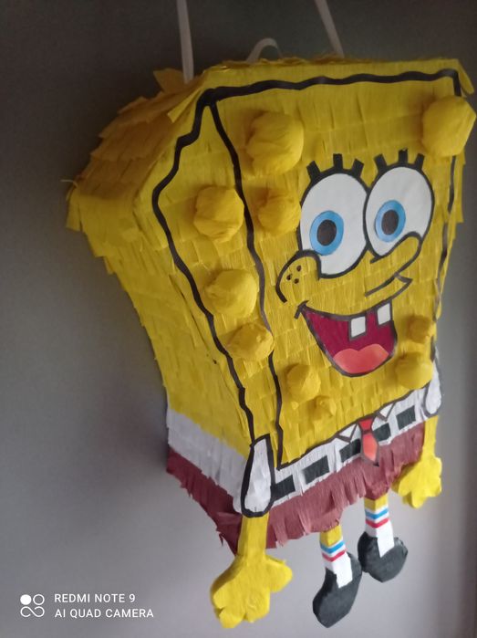SpongeBob xl 45cm piniata dekoracja urodziny Kanciastoporty
