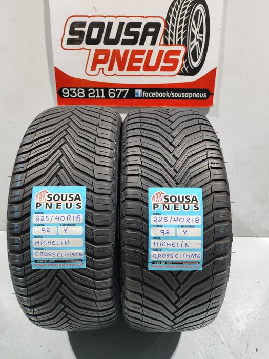 2 pneus semi novos 225-40R18 Michelin - Oferta dos Portes