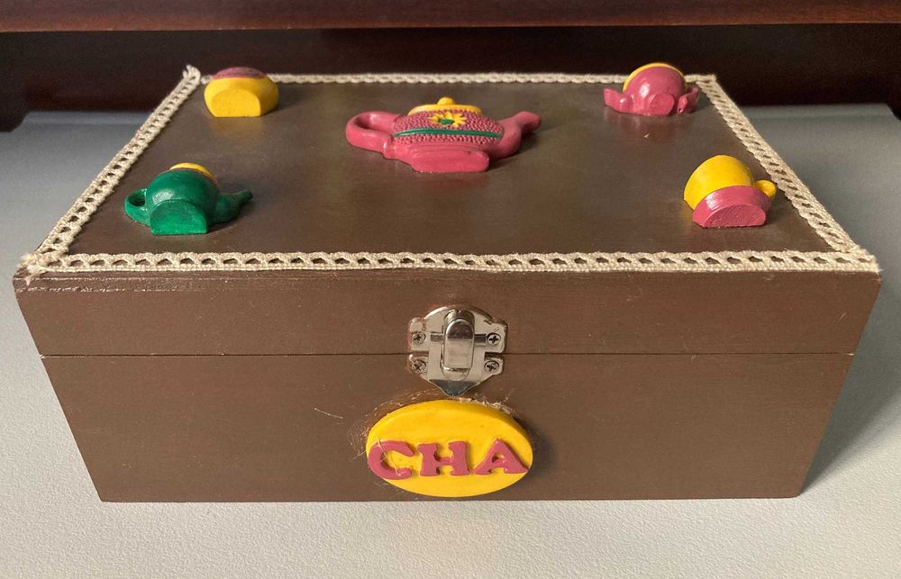 Caixa de Chá em Madeira