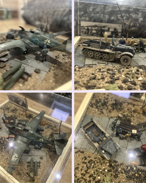 Maquetes Messerschmitt Me 262 e McDonnell Douglas F-4E Phantom II