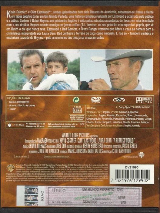 Um Mundo Perfeito (edição caixa snapper) (1993)