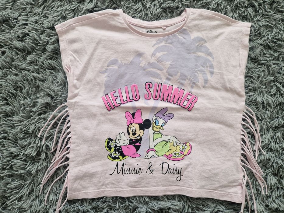 Rozm 128 bluzka z krótkim rękawem dla dziewczynki