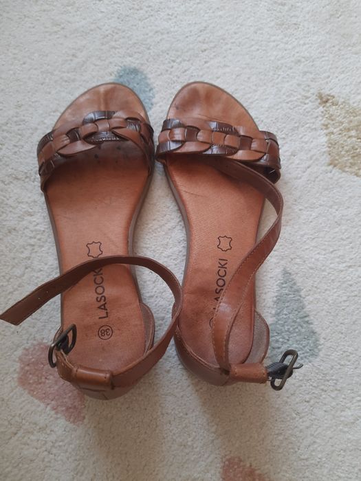 Skórzane sandały Lasocki